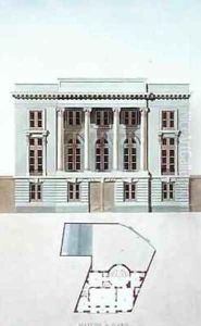 House in Ghent Belgium from Choix des Monuments Edifices et Maisons les plus remarquables du Royaume des Pays Bas by Pierre Jacques Goetghebuer