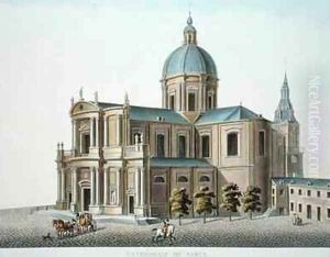 Cathedral of Namur from Choix des Monuments Edifices et Maisons les plus remarquables du Royaume des Pays Bas by Pierre Jacques Goetghebuer