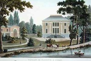 Pavillon de Plaisance at Laeken from Choix des Monuments Edifices et Maisons les plus remarquables du Royaume des Pays Bas by Pierre Jacques Goetghebuer
