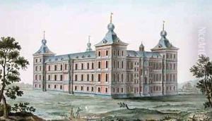 Chateau at Ronse Belgium from Choix des Monuments Edifices et Maisons les plus remarquables du Royaume des Pays Bas