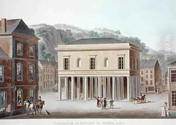 Portico of the Fountain of Pouhon at Spa from Choix des Monuments, Edifices et Maisons les plus remarquables du Royaume des Pays Bas - view 1