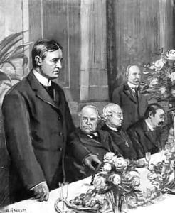 Lieutenant Shackletons 1874-1922 First Public Welcome in London at the Royal Societies Club by Arthur Paine Garratt