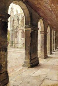 The Cloister, Eton College by Arthur Paine Garratt