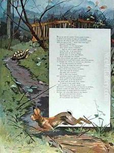 The Hare and the Tortoise by Gaston Gelibert