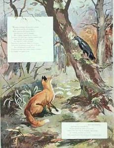 The Crow and the Fox by Gaston Gelibert