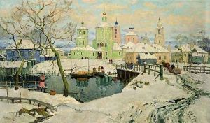 The small village Torzhok by Konstantin Ivanovich Gorbatov