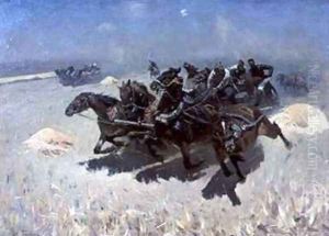 Tachanka Carriage Race by Mitrofan Borisovic Grekov