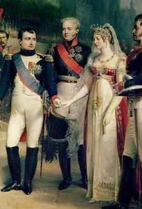 Napoleon Bonaparte 1769-1821 Receiving Queen Louisa of Prussia 1776-1810 at Tilsit 2 by Nicolas Louis Francois Gosse