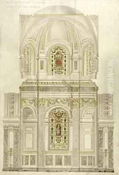 Decorative scheme for the apse of St Pauls Cathedral - view 1