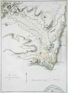 Map of the Plain of Troy by Gell, Sir William