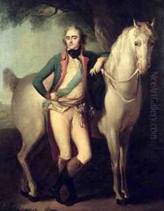 Prince Josef Anton Poniatowski 1763-1813 by his horse by Giuseppe or Josef Grassi