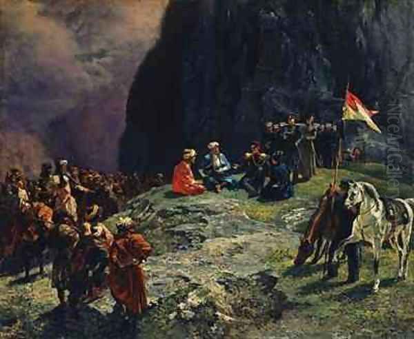 The Meeting of General Kluke von Klugenau and Imam Shamil in 1837 - view 1