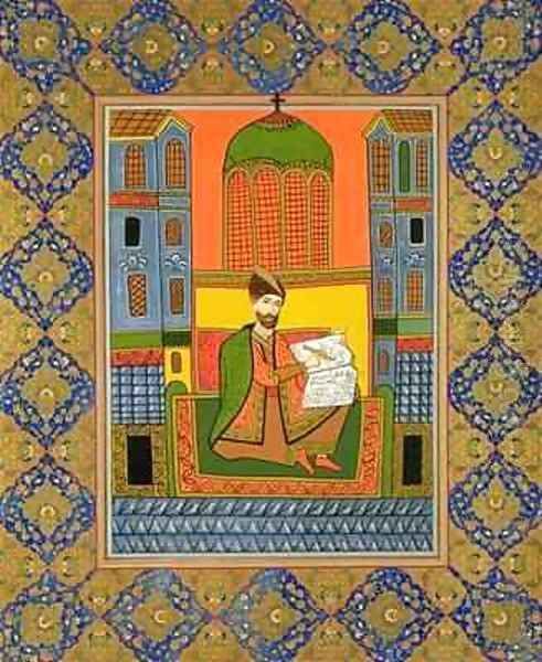 Portrait of Chota Rustaveli after a miniature - view 1