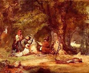 Russian soldiers during the Caucasian wars of 1817-64 by Grigori Grigorevich Gagarin