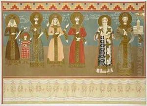 Imereth frescoes from the Gelati Monastery by Grigori Grigorevich Gagarin