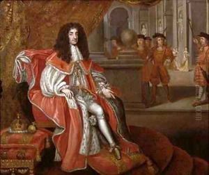 Charles II at Court 2 by Henri Gascard