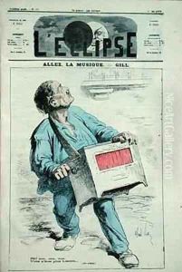 An Organ Grinder by Andre Gill