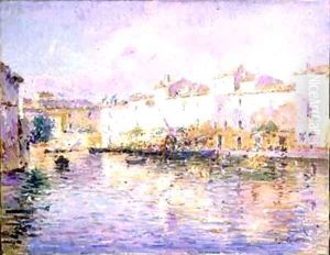 The Quay by Julien Gustave Gagliardini