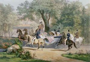 Promenade au Bois by Eugene Charles Francois Guerard