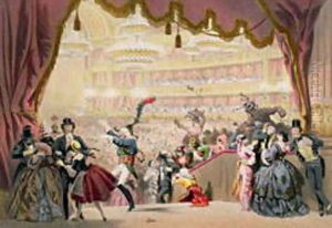 Ball at the Opera by Eugene Charles Francois Guerard