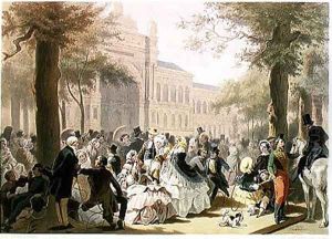 Palais de LIndustrie Champs Elysees by Eugene Charles Francois Guerard