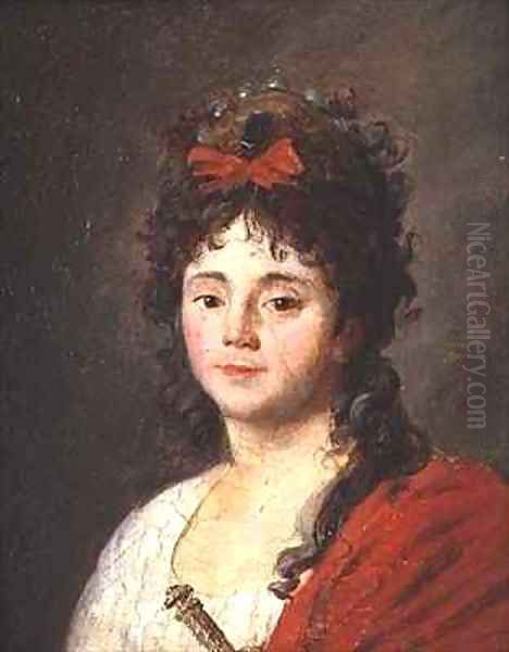 Portrait of Mademoiselle Maillard 1766-1818 as the Goddess of Reason at the Fete de lEglise de Notre Dame - view 1