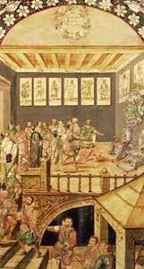 The Conquest of Mexico the Visit of Hernando Cortes 1485-1547 to Montezuma 1466-1520 in 1520