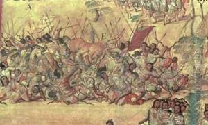 Battle in the City of Cholula Between the Spaniards and the Indians in October 1519 2 by Miguel Gonzalez