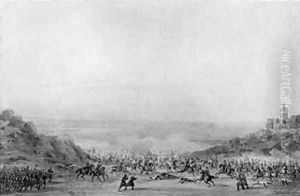 Battle of Djemaa Ghazaouat by Gaspard Gobaut