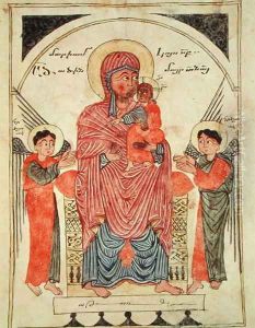 Virgin and Child with Angels from a Gospel by Guirages