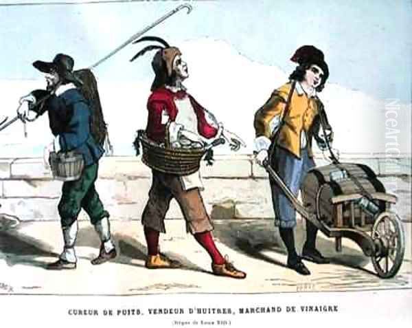 Well Cleaner Oyster Seller and Vinegar Seller at the time of Louis XIII - view 1