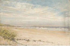 Bamburgh Sands, Northumberland by Sigismund Christian Hubert Goetze