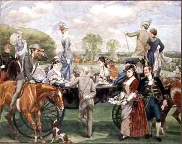 The Flower Seller of Longchamp - view 1