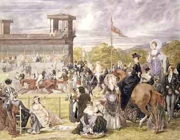 The Races at Longchamp in 1874 - view 1