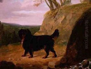 A Cocker Spaniel in the Landscape by E.W. Gill