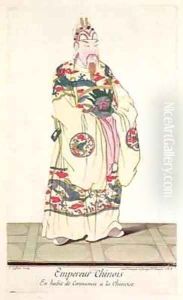 Chinese Emperor in Ceremonial Costume from Estat Present de la Chine Chinese Emperor in Ceremonial Costume from Estat Present de la Chine