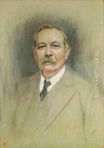 Portrait of Sir Arthur Conan Doyle by William Henry Gates