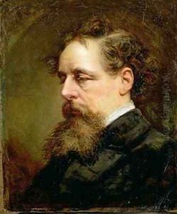 Portrait of Charles Dickens 1812-70 by Alexander Glasgow