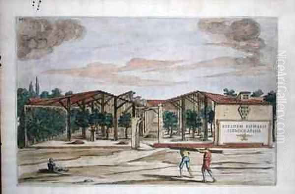 A Covered Orchard from Hesperides by Giovanni Battista Ferrari - view 1