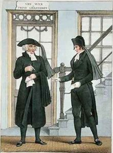 Funeral officials of Amsterdam by Greeven, Bendrik