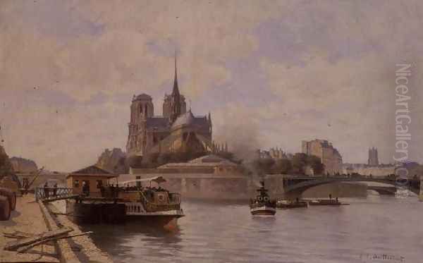 The Seine at Notre Dame - view 1