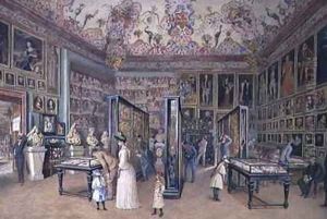 The Genealogy Room of the Ambraser Gallery in the Lower Belvedere by Carl Goebel