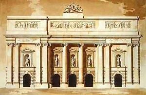 Elevation for the West Front of Parliament House Dublin by James Gandon