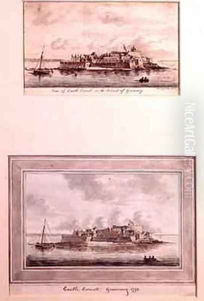 Two Views of Castle Cornet Guernsey - view 1