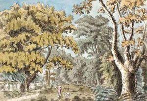 A hunter with his dog in Richmond Park by Joshua Gosselin