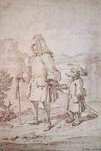 Dr James Hay as a Bear Leader by Pier Leone Ghezzi