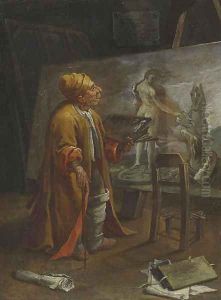 Paolo de Matteis in his Studio