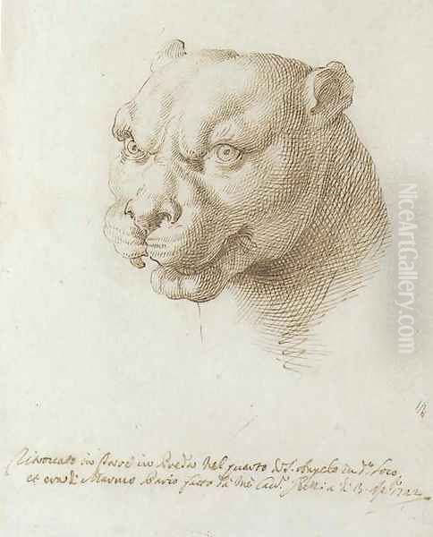 Head of a panther, after the Antique - view 1