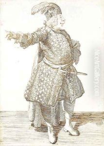 Portrait of the castrato Gaetano Caffarelli by Pier Leone Ghezzi