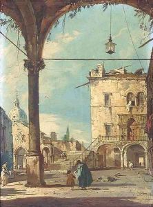 Elegant figures beneath arches 2